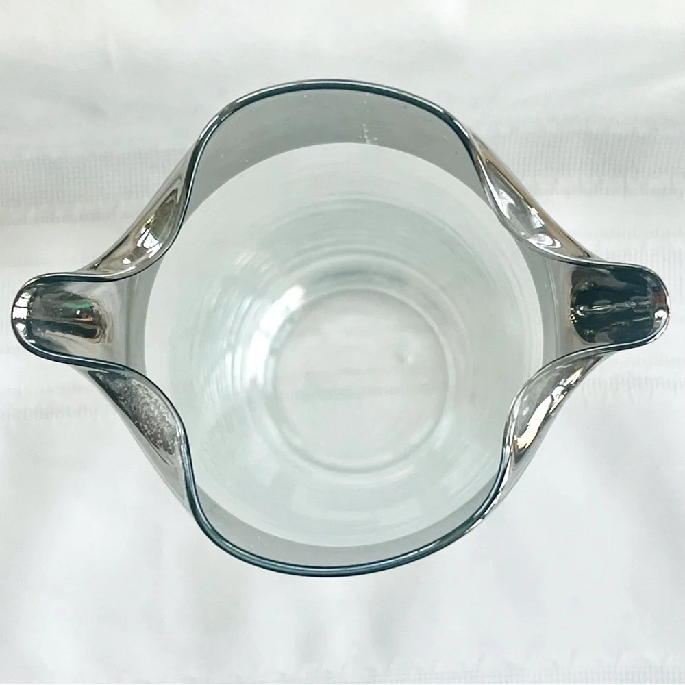 Cocktail Set Dorothy‎ Thorpe Silver Overlay Pitcher Roly Poly Glasses 1947-1963